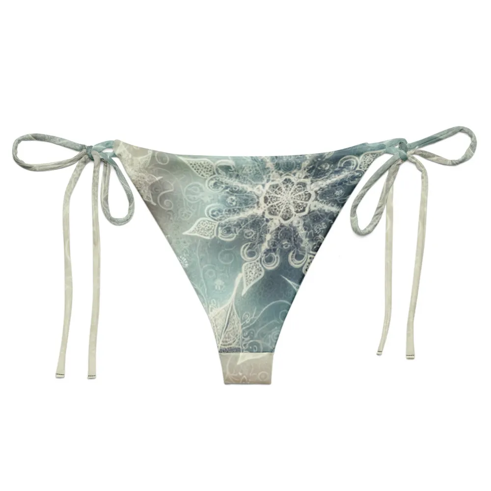 Whimsical Winter Wear String Bikini Bottom