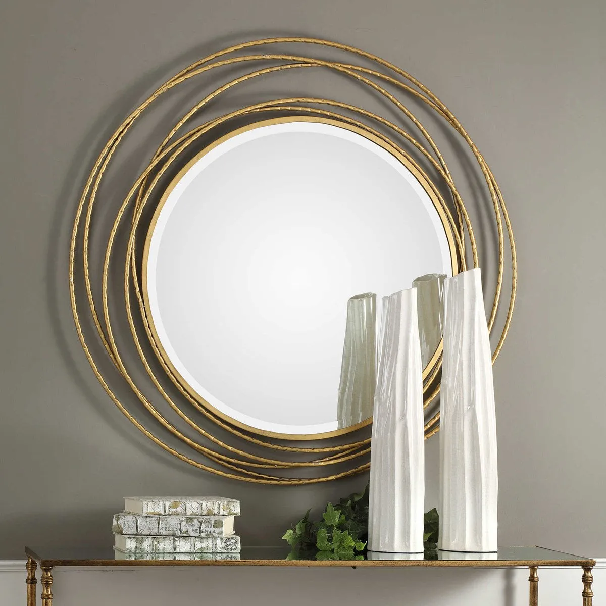 Whirlwind Round Wall Mirror